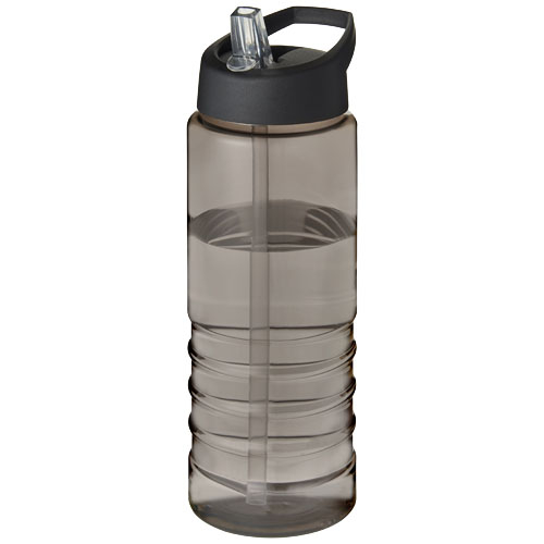 Bouteille sport promotionnelle 750 ml Ocean plastic H2O Active® Charbon et Noir